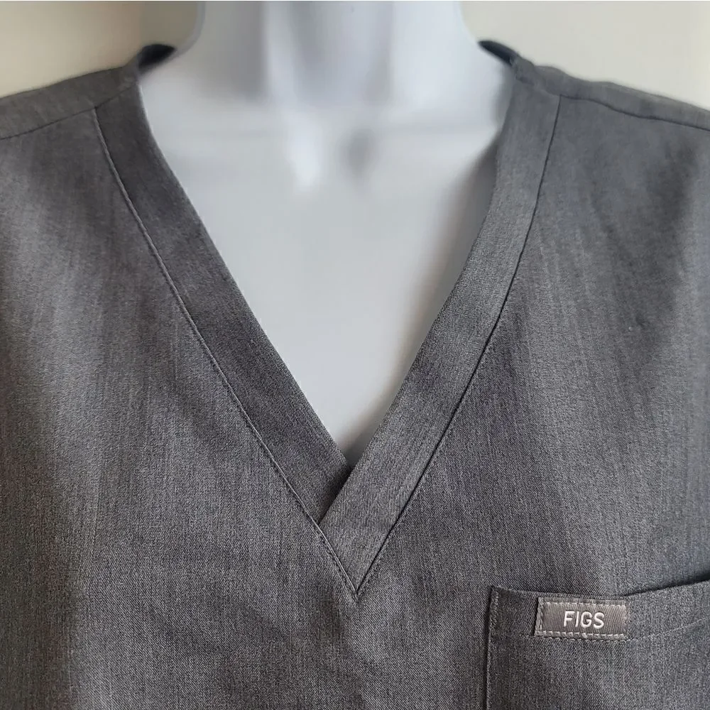 FIGS Technical Collection Vneck Top - Picture 3 of 6